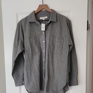 Loft Grey Top With Colorful Specs